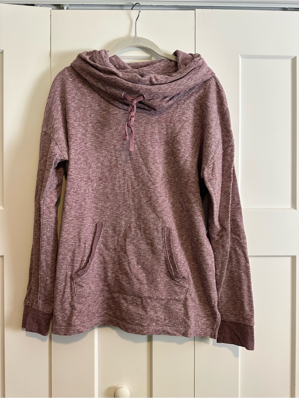 Sonoma Marled Rose Cowl-Neck Pullover Hoodie
